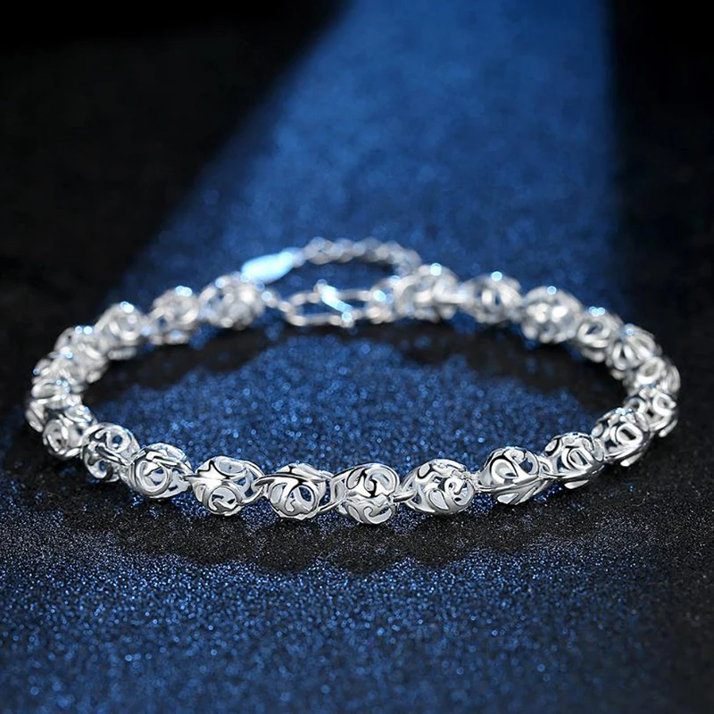 2019 New Fashion 100% 925 Sterling Silver Bracelet Anklet Ball Beads Charm Bracelet Bangle for Women Gift Jewelry NY161
2019 New Fashion 100% 925 Sterling Silver Bracelet Anklet Ball Beads Charm Bracelet Bangle for Women Gift Jewelry NY161
