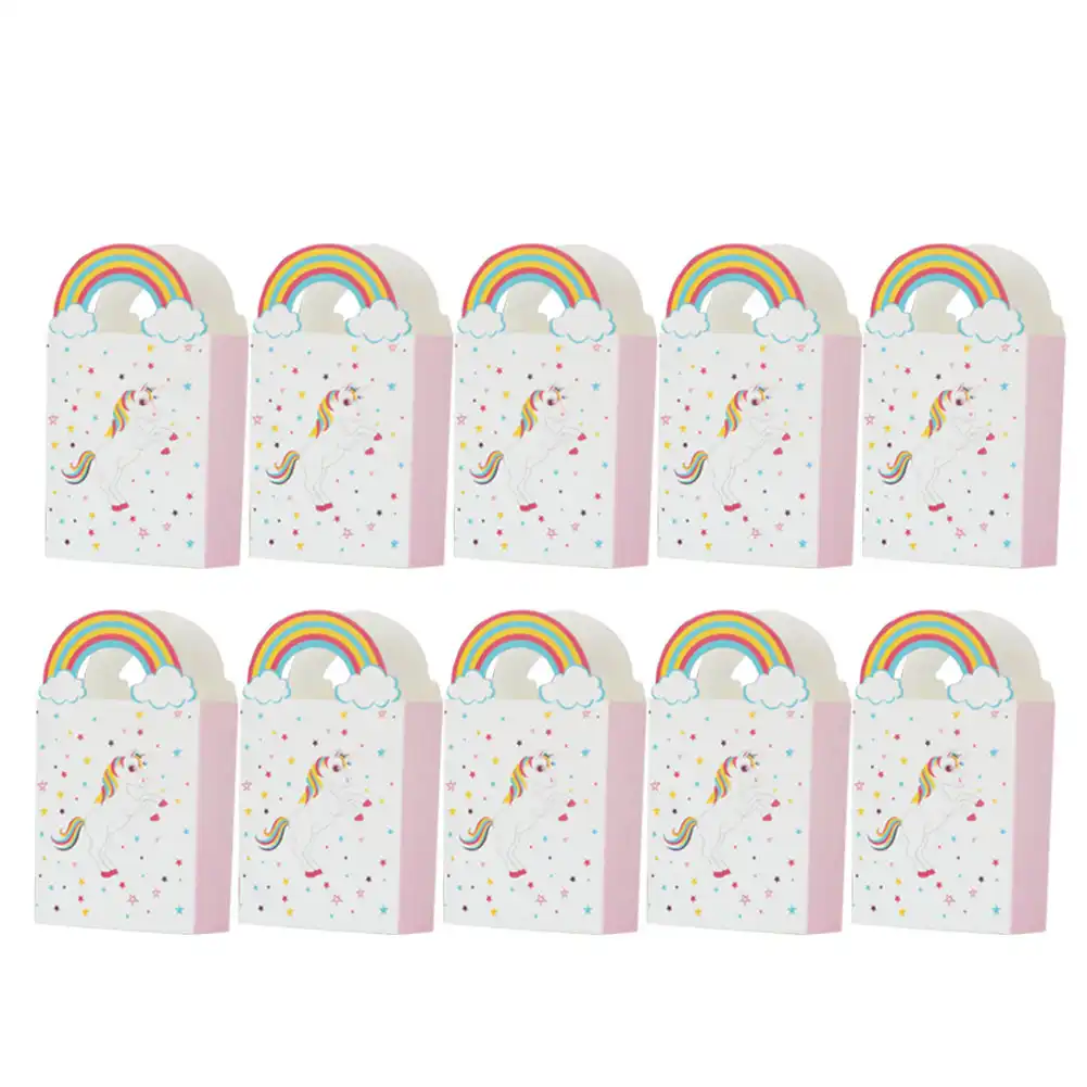 20pcs wedding candy box unicorn gift bags paper candy gift box