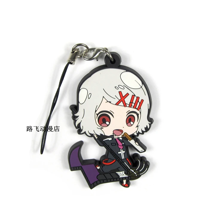 Tokyo Ghoul Action Figure Anime Model Rubber Keychain JUZO SUZUYA / REI Kaneki Ken Arima Kisho Shuu Tsukiyama Pendant 6cm
Tokyo Ghoul Action Figure Anime Model Rubber Keychain JUZO SUZUYA / REI Kaneki Ken Arima Kisho Shuu Tsukiyama Pendant 6cm