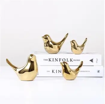 2019 ceramic golden bird crafts, home office desktop decorations, beautiful animals
2019 ceramic golden bird crafts, home office desktop decorations, beautiful animals