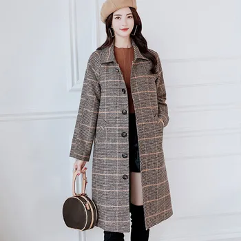 coats and jackets women Fashion Plaid Vintage Winter Warm Long Sleeve Button Woolen jacket women 2018Oct11
coats and jackets women Fashion Plaid Vintage Winter Warm Long Sleeve Button Woolen jacket women 2018Oct11