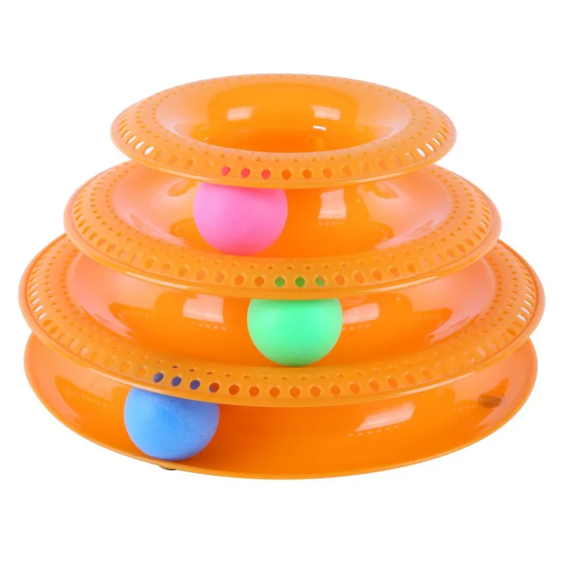 Three Levels PlasticTower Tracks Disc Cat Pet Toy Intelligence Amusement Rides Shelf Cat Toys Training Amusement Ball
Three Levels PlasticTower Tracks Disc Cat Pet Toy Intelligence Amusement Rides Shelf Cat Toys Training Amusement Ball