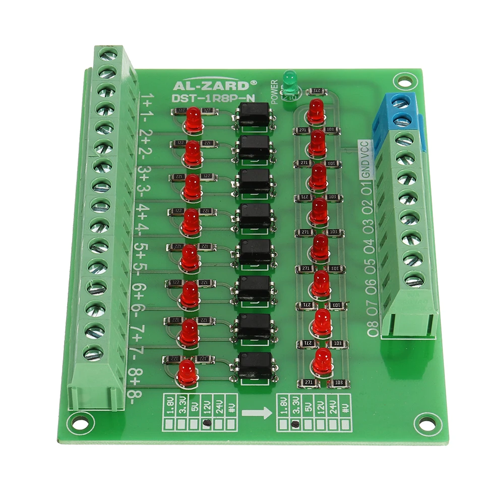 NEW 8 Channel 12V To 3.3V PLC Signal Level Voltage Conversion Board Optocoupler Isolation Board Module
NEW 8 Channel 12V To 3.3V PLC Signal Level Voltage Conversion Board Optocoupler Isolation Board Module