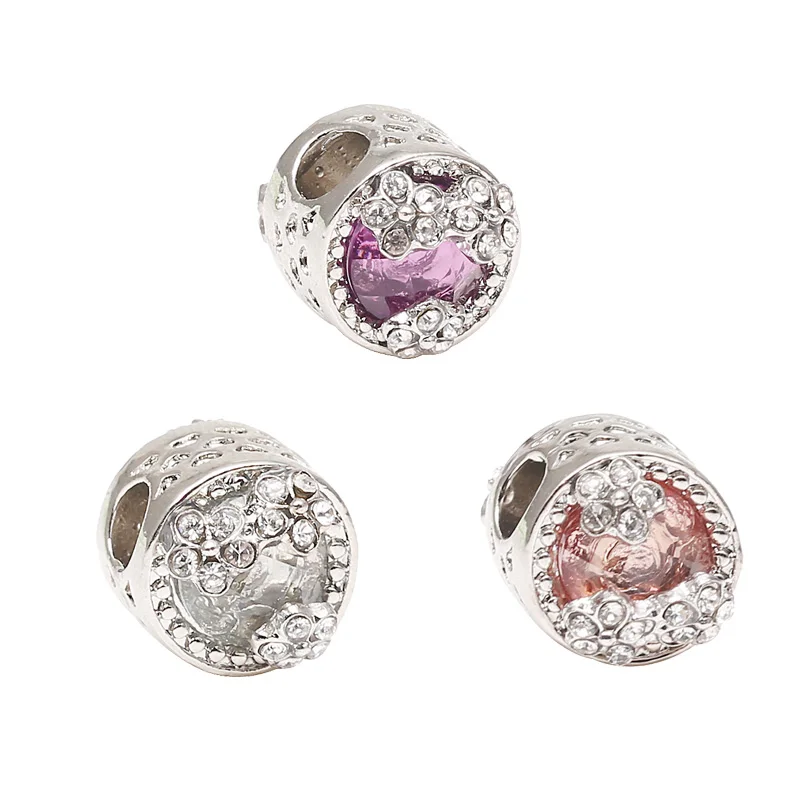 Boosbiy 2pc Silver Plated Beads Charm 3 Colors Flower Crystal Charms Fit Original Brand Bracelets Women DIY Jewelry BD247
Boosbiy 2pc Silver Plated Beads Charm 3 Colors Flower Crystal Charms Fit Original Brand Bracelets Women DIY Jewelry BD247