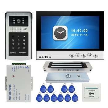 Free Shipping 9" Color Screen Video Door Phone Intercom Recording System RFID Code Keypad Outdoor Bell Camera + Magnetic Lock
Free Shipping 9" Color Screen Video Door Phone Intercom Recording System RFID Code Keypad Outdoor Bell Camera + Magnetic Lock