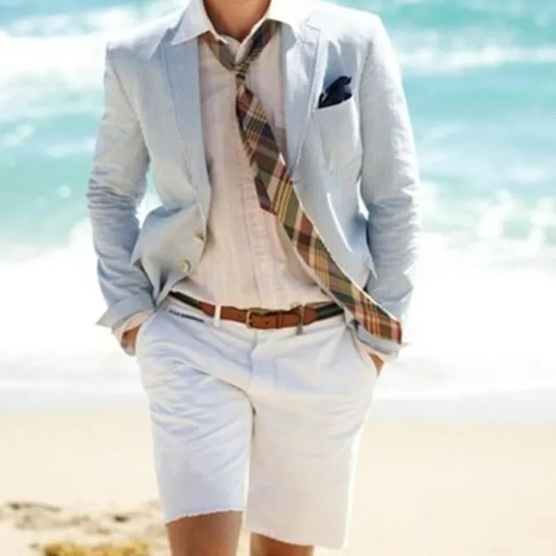 mens classic suits costume mariage homme Linen men's suit shorts 2 (jacket + shorts) beach summer suit custom men's casual suit
mens classic suits costume mariage homme Linen men's suit shorts 2 (jacket + shorts) beach summer suit custom men's casual suit