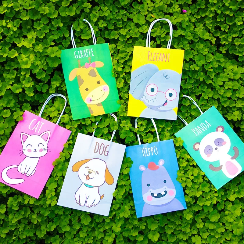 Party Supplies Cartoon Jungle Animal Gift Bag Safari Animal Giraffe Elephant Panda Birthday Candy Paper Bag 6pcs/lot
Party Supplies Cartoon Jungle Animal Gift Bag Safari Animal Giraffe Elephant Panda Birthday Candy Paper Bag 6pcs/lot