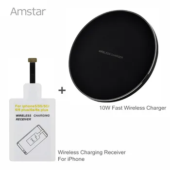 Amstar Fast Wireless Charger 10W Ultrathin metal Wireless Charging Pad for iPhone X 8 + Qi Receive Pad for iphone 7 6 6s Plus 5
Amstar Fast Wireless Charger 10W Ultrathin metal Wireless Charging Pad for iPhone X 8 + Qi Receive Pad for iphone 7 6 6s Plus 5