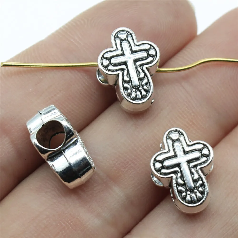 WYSIWYG 6pcs 14x11x7mm Cross Big Hole Bead Charm For European Charm Bracelets Cross Alloy Big Hole Beads Cross Big Hole Beads
WYSIWYG 6pcs 14x11x7mm Cross Big Hole Bead Charm For European Charm Bracelets Cross Alloy Big Hole Beads Cross Big Hole Beads