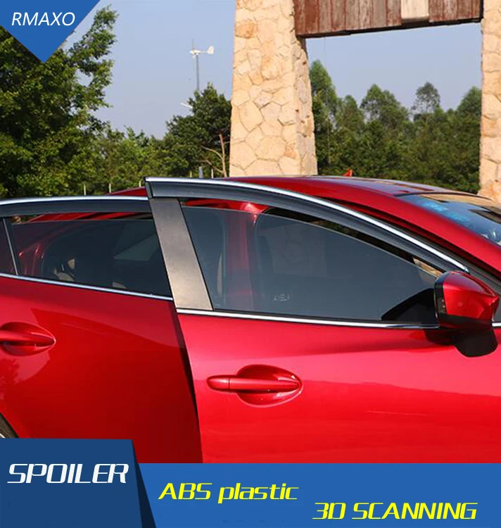 Защитный козырек для окон Mazda3 Axela солнцезащитный от солнца и дождя