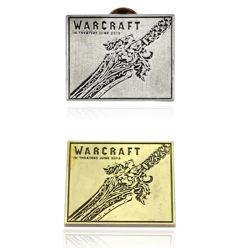 WOW Game World of WarCrafts Brooches Pins The Lich King Frostmourne Hammer Sword LOGO Weapon Metal Lapel Pin
WOW Game World of WarCrafts Brooches Pins The Lich King Frostmourne Hammer Sword LOGO Weapon Metal Lapel Pin