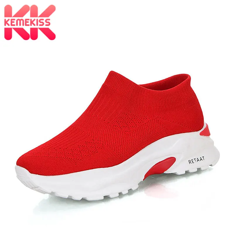 KemeKiss Women Sneakers Fashion Knitting Stretch Shoes Women Spring Summer Thick Bottom Round Toe Casual Footwear Size 36-40
KemeKiss Women Sneakers Fashion Knitting Stretch Shoes Women Spring Summer Thick Bottom Round Toe Casual Footwear Size 36-40