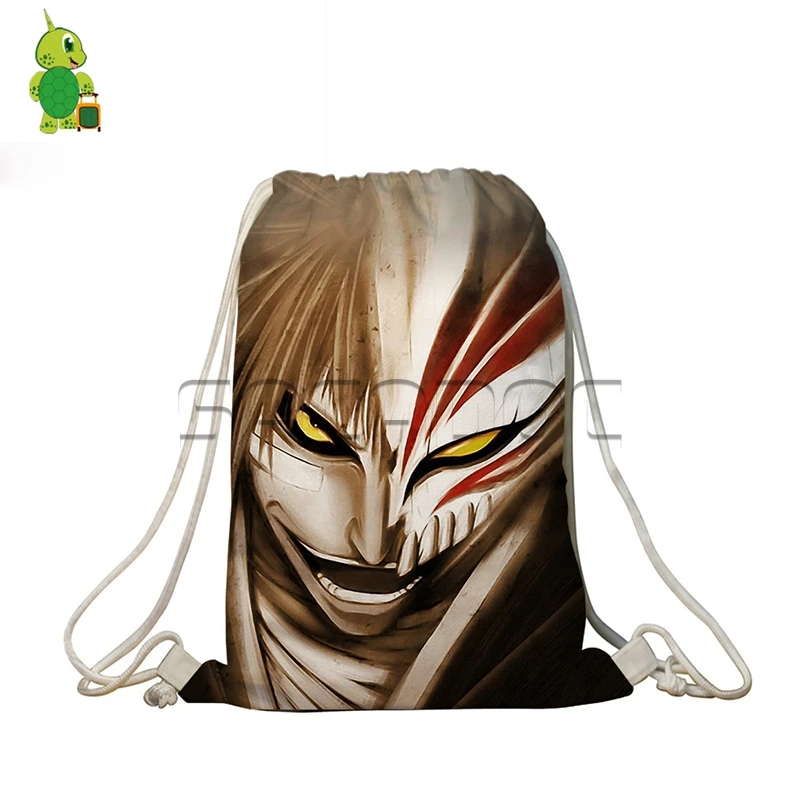 Anime Bleach Hollow Kurosaki Ichigo Printed Drawstring Bag Women Men Travel Backpacks Boys Girls Students Softback Bookbags
Anime Bleach Hollow Kurosaki Ichigo Printed Drawstring Bag Women Men Travel Backpacks Boys Girls Students Softback Bookbags