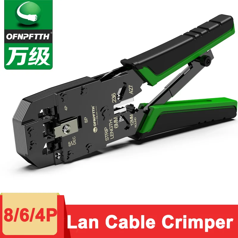 4/6/8Port Multi-Function RJ11/12/45 Connector Crimper, Network/Lan cable Crimper stripper
4/6/8Port Multi-Function RJ11/12/45 Connector Crimper, Network/Lan cable Crimper stripper