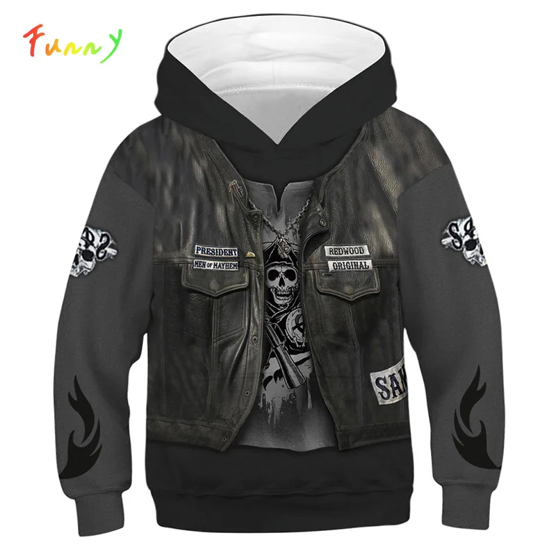 Spring Autumn Toddler Hoodie Kid Clothes Punk Style Skull Print Hooded Sweatshirt Kids Black Long Sleeve Children Streetwear
Spring Autumn Toddler Hoodie Kid Clothes Punk Style Skull Print Hooded Sweatshirt Kids Black Long Sleeve Children Streetwear