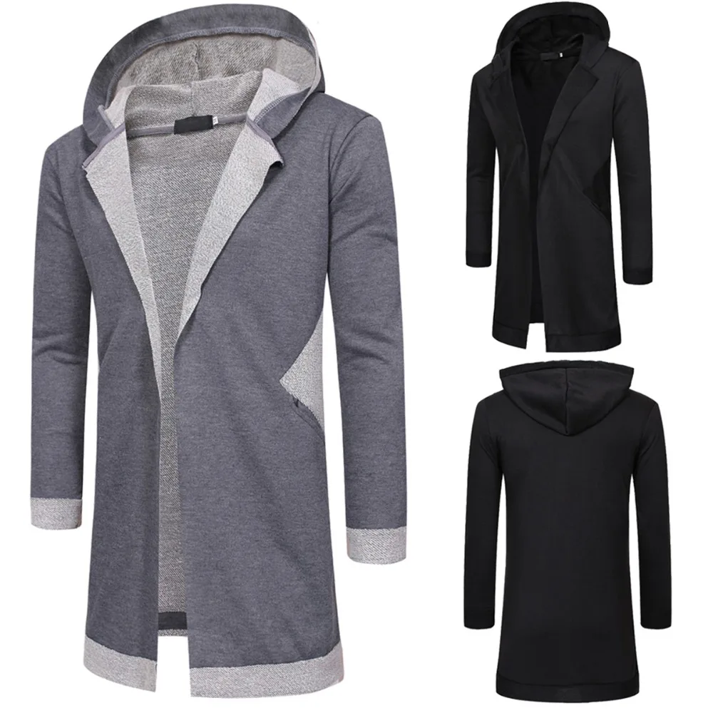 2018 New Trench Coat Men Spring Autumn Fashion Casual Long Windbreaker Pockets Hooded Slim Fit Trench Coat Men Overcoat
2018 New Trench Coat Men Spring Autumn Fashion Casual Long Windbreaker Pockets Hooded Slim Fit Trench Coat Men Overcoat