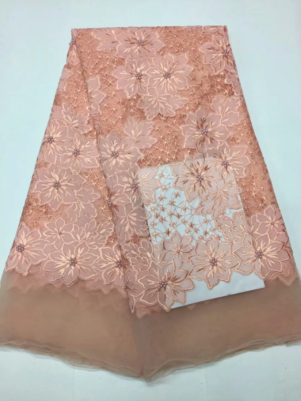 Latest African Laces Fabrics Embroidered African Tulle French Lace Fabric With Pearl 2018 African French Net Lace
Latest African Laces Fabrics Embroidered African Tulle French Lace Fabric With Pearl 2018 African French Net Lace