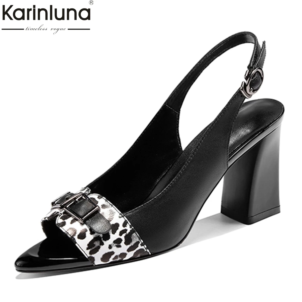 genuine cow leather chunky high heels elegant sandals woman shoes slingback peep toe INS hot shoes woman pumps female
genuine cow leather chunky high heels elegant sandals woman shoes slingback peep toe INS hot shoes woman pumps female