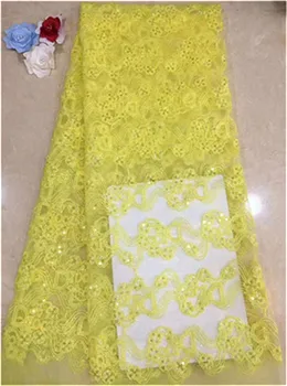 Sequins Lace Fabric 2019 High Quality African Evening Dress Fabrics New Nigeria Sequined Embroidered Mesh Net Lace Fabric yellow
Sequins Lace Fabric 2019 High Quality African Evening Dress Fabrics New Nigeria Sequined Embroidered Mesh Net Lace Fabric yellow
