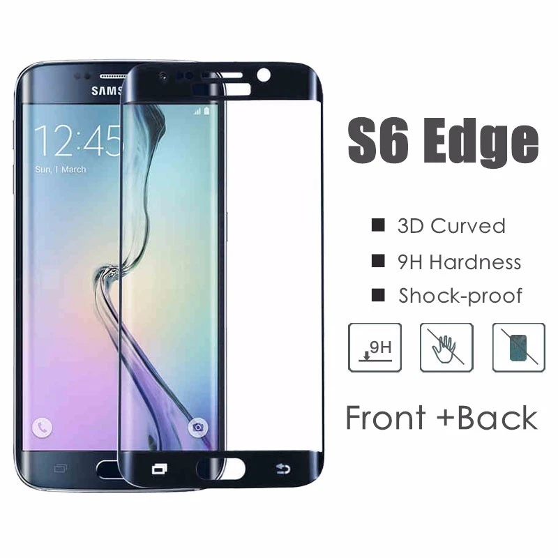 Colorful Front + Back 3D Curved Full Cover Tempered Glass Film Screen Protector for Samsung Galaxy S6Edge S6 edge G925
Colorful Front + Back 3D Curved Full Cover Tempered Glass Film Screen Protector for Samsung Galaxy S6Edge S6 edge G925
