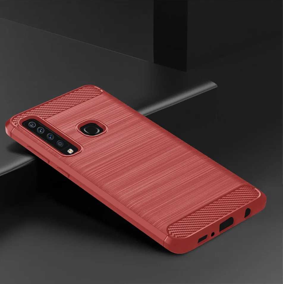 Luxury Cases For Samsung A9 2018 Case Silicon Shockproof Plain Carbon Fiber Cover for Case Samsung Galaxy A9 2018 TPU Coque (13)