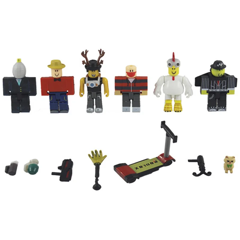 Kids 6pcs/set Game Roblox Characters+Scooter Cats Weapons Figure Toys Roblox DIY Action Toys Figure Boys Birthday Party Gifts
Kids 6pcs/set Game Roblox Characters+Scooter Cats Weapons Figure Toys Roblox DIY Action Toys Figure Boys Birthday Party Gifts