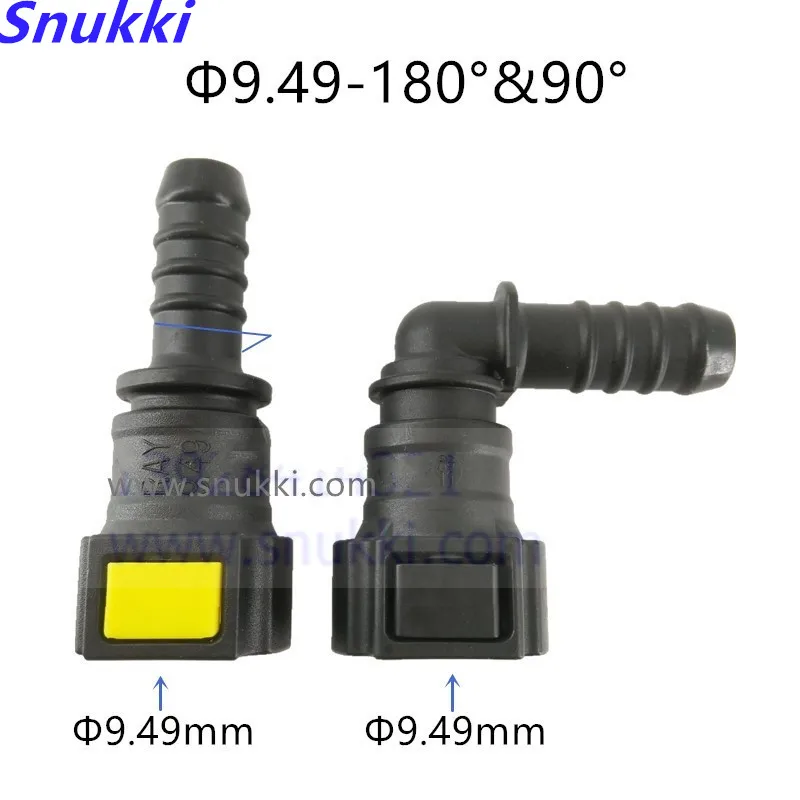 high quality 9.49mm 180 90 degree SAE 3/8 gasoline filter plastic fittings Fuel line quick connector with double clip 2pcs a lot
high quality 9.49mm 180 90 degree SAE 3/8 gasoline filter plastic fittings Fuel line quick connector with double clip 2pcs a lot