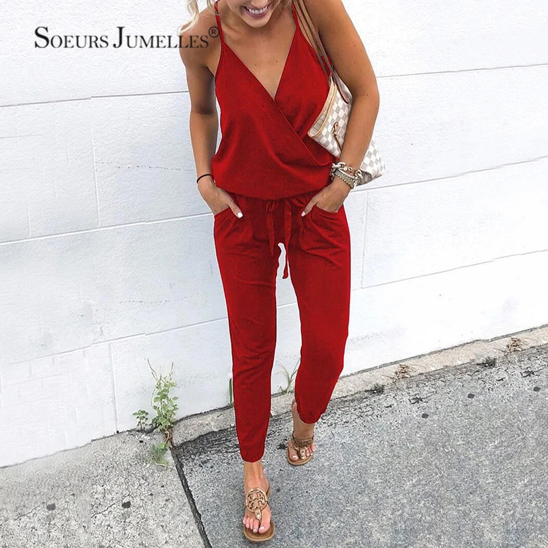 Ladies Solid Spaghetti Strap Jumpsuit Long Romper Clothes Streetwear Women Bodycon Sexy Party Playsuit Female Overalls 101043
Ladies Solid Spaghetti Strap Jumpsuit Long Romper Clothes Streetwear Women Bodycon Sexy Party Playsuit Female Overalls 101043