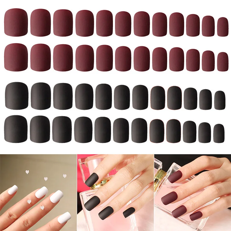 24pcs Ladies Fake Finger Nails Frosted Matte Short False Nails DIY Manicure QRD88
24pcs Ladies Fake Finger Nails Frosted Matte Short False Nails DIY Manicure QRD88