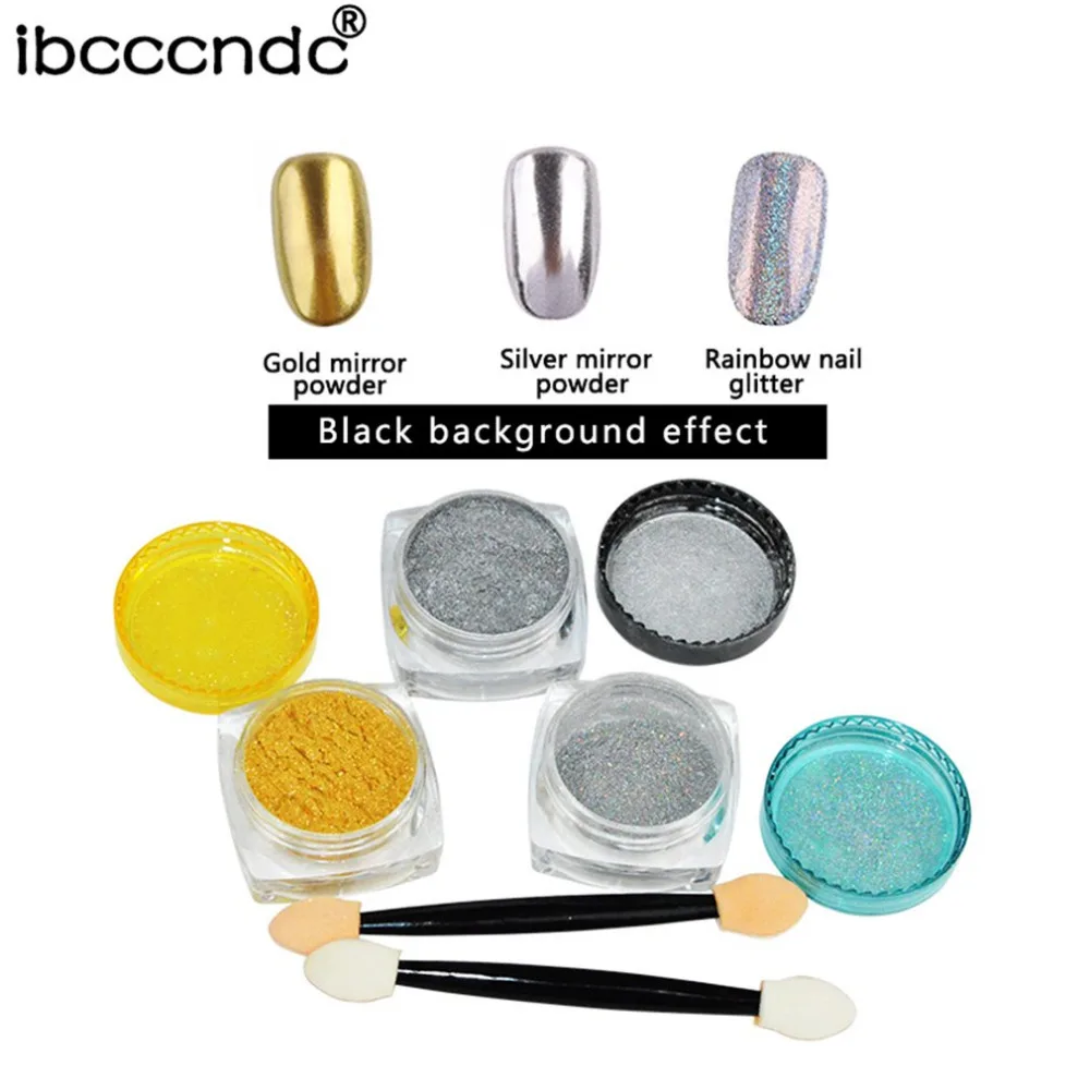 1g/Box Rainbow/Sliver/Gold Mirror Nail Glitter Powder Nails Holo Nail Art Decorations for Gel Polish Tool 201
1g/Box Rainbow/Sliver/Gold Mirror Nail Glitter Powder Nails Holo Nail Art Decorations for Gel Polish Tool 201