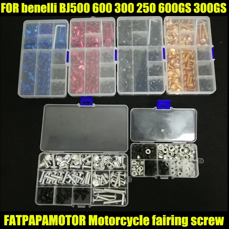 Universal Motorcycle Fairing Bolts Screw Moto Spring Bolts For Benelli BJ 500 600 300 250 600GS 300GS
Universal Motorcycle Fairing Bolts Screw Moto Spring Bolts For Benelli BJ 500 600 300 250 600GS 300GS