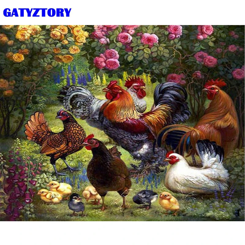 GATYZTORY Frame Cock Family Animals DIY Painting By Numbers Wall Art Picture Acrylic Paint On Canvas Hand Painted For Home Decor
GATYZTORY Frame Cock Family Animals DIY Painting By Numbers Wall Art Picture Acrylic Paint On Canvas Hand Painted For Home Decor