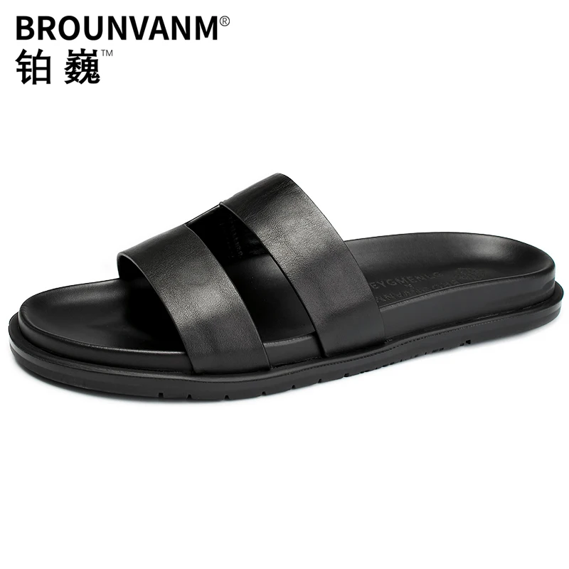Outdoor mens roman sandals personality summer one-word slippers men fender summer men genuine leather slippers Flip Flops male
Outdoor mens roman sandals personality summer one-word slippers men fender summer men genuine leather slippers Flip Flops male