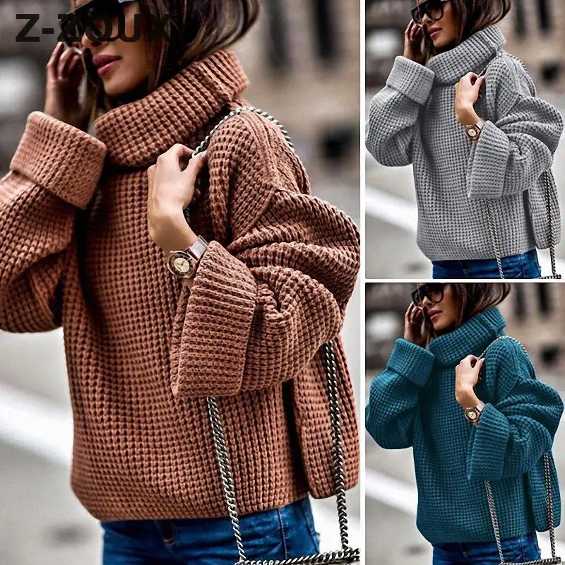 Z-ZOUX Women Sweater Flare Sleeve Turtleneck Pullovers Autumn Sweater Gray Brown Blue Plus Size All Match Sweaters Women 2019
Z-ZOUX Women Sweater Flare Sleeve Turtleneck Pullovers Autumn Sweater Gray Brown Blue Plus Size All Match Sweaters Women 2019