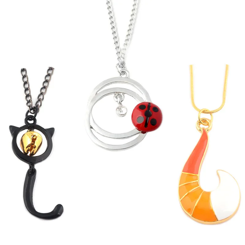 Miraculous Ladybug Fox Pendant with Snake Chain Necklace Cosplay Anime Jewelry for kids Costume Accessory Black Cat Bell Cat T
Miraculous Ladybug Fox Pendant with Snake Chain Necklace Cosplay Anime Jewelry for kids Costume Accessory Black Cat Bell Cat T