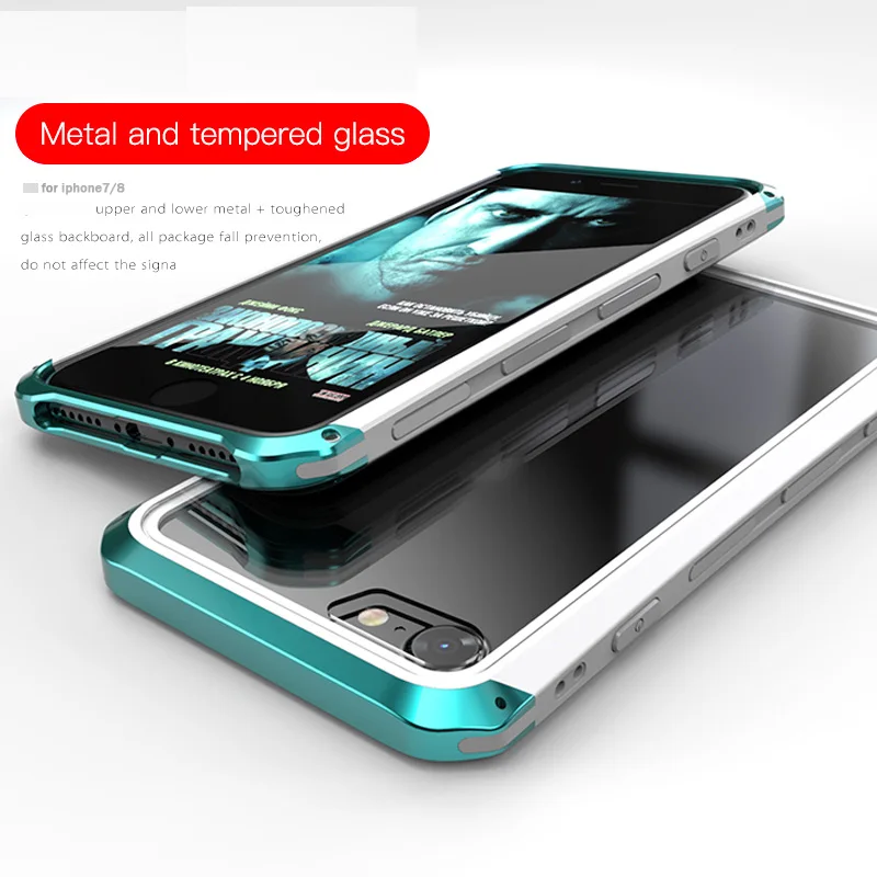 For iphone 7/8 /Plus Case aviation aluminum lightsome Anti-fall metal 360-degree full package camera protection Glass Shell
For iphone 7/8 /Plus Case aviation aluminum lightsome Anti-fall metal 360-degree full package camera protection Glass Shell