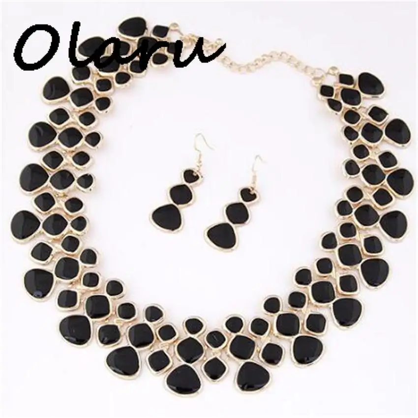 Sales Olaru Brand Hot Fashion Geometry Jewelry Set Metal Choker Necklace With Earring Elegant Maxi Woman New Wholesale
Sales Olaru Brand Hot Fashion Geometry Jewelry Set Metal Choker Necklace With Earring Elegant Maxi Woman New Wholesale