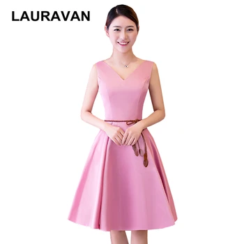 2020 new special simple elegant modest blush formal satin dress short bridesmaid teenage party dresses unique for wedding
2020 new special simple elegant modest blush formal satin dress short bridesmaid teenage party dresses unique for wedding