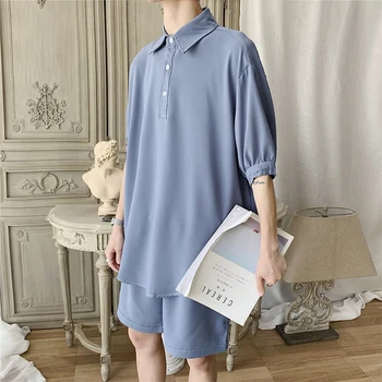 2019 Spring New Korean Version Of The Tide Male Temperament Japanese Loose Short-sleeved Polo Shirt Shorts Casual Sports Suit
2019 Spring New Korean Version Of The Tide Male Temperament Japanese Loose Short-sleeved Polo Shirt Shorts Casual Sports Suit