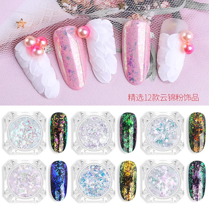 1pc Magic Starry Sky Mirror Effects Brocade Cloud Powder Laser Gel Sequins Paint Nail Art Glitter Decoration
1pc Magic Starry Sky Mirror Effects Brocade Cloud Powder Laser Gel Sequins Paint Nail Art Glitter Decoration