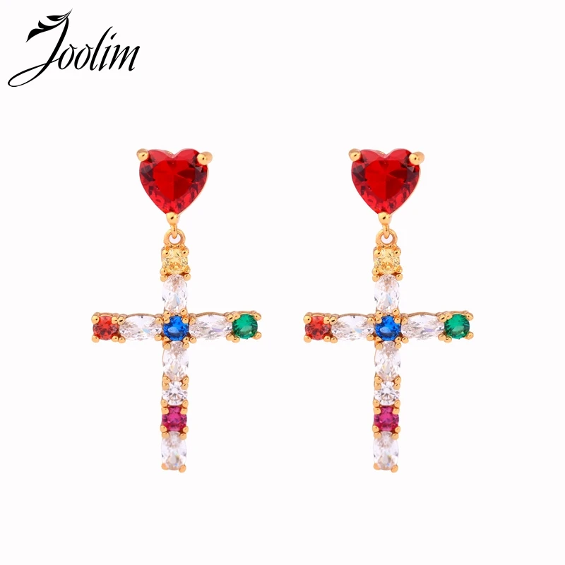 Joolim Colorful Cubic Zirconia Cross Drop Earring Dangle Earring Fine Jewelry Dainty Earring
Joolim Colorful Cubic Zirconia Cross Drop Earring Dangle Earring Fine Jewelry Dainty Earring