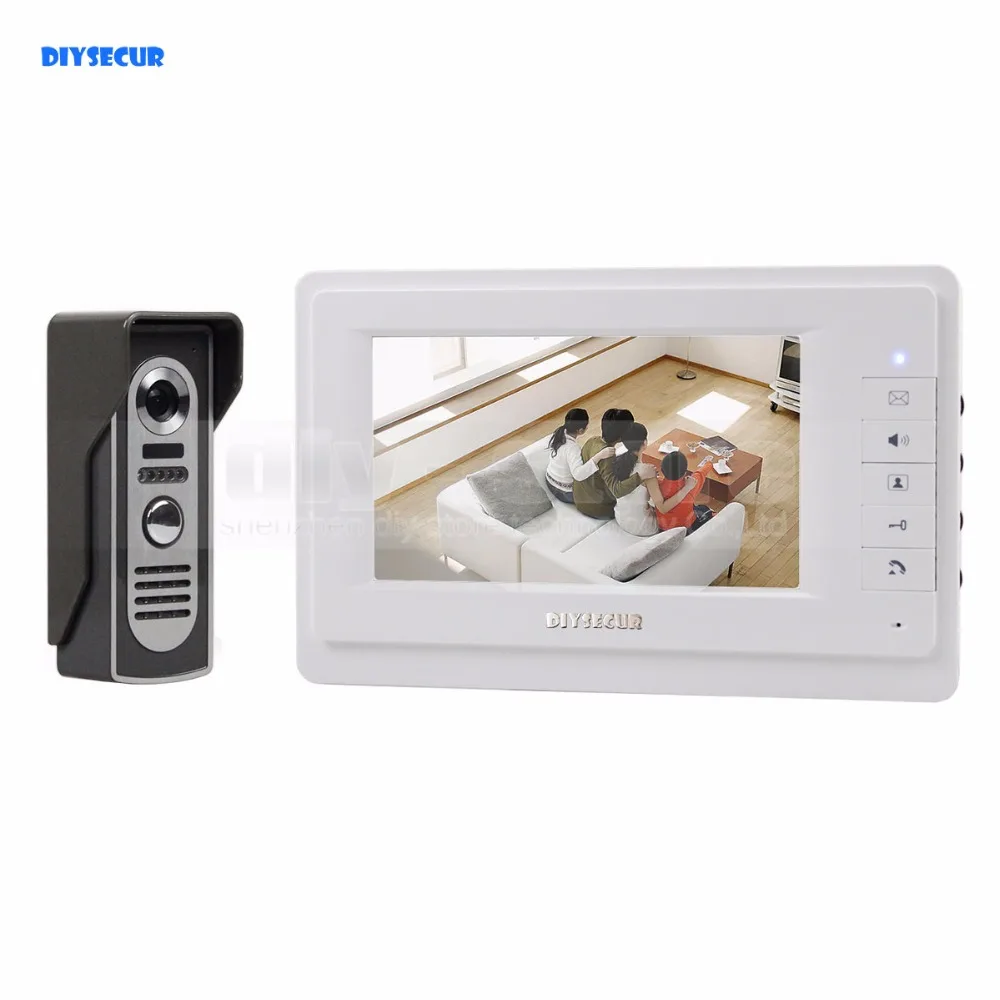 DIYSECUR 600TVLine Camera 7 inch TFT Color LCD Display Video Door Phone Intercom Doorbell Night Vision
DIYSECUR 600TVLine Camera 7 inch TFT Color LCD Display Video Door Phone Intercom Doorbell Night Vision