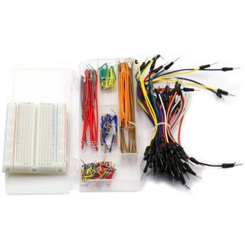 Breadboard Jumper Kit With 400-Point Breadboard +65Pcs Multiple Sizes M/M Jumper Wire +140 Pieces Preformed Jumper Wire Kit
Breadboard Jumper Kit With 400-Point Breadboard +65Pcs Multiple Sizes M/M Jumper Wire +140 Pieces Preformed Jumper Wire Kit