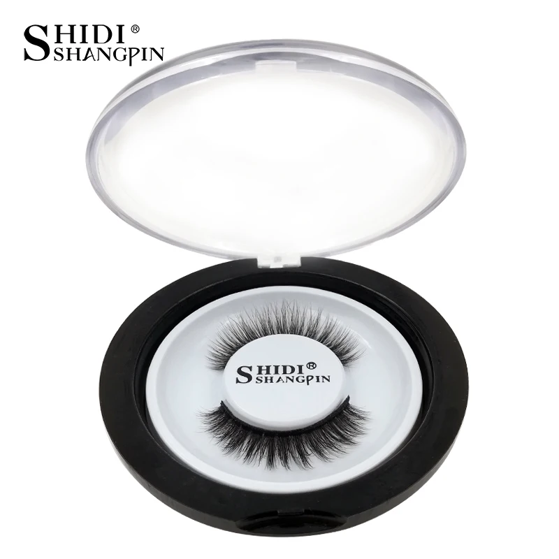 SHIDISHANGPIN 3d mink false eyelashes hand made makeup eyelash natural long extension 1 pair lashes 10 mm #43 | Красота и здоровье