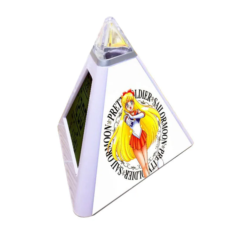Sailor Moon LED Digital Alarm clock reloj despertador pyramid led clocks Triangulo clock Luminous watch wekker reveil
Sailor Moon LED Digital Alarm clock reloj despertador pyramid led clocks Triangulo clock Luminous watch wekker reveil