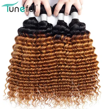 Golden Blonde Hair Bundles 4 Pcs 1B/ 30# Two Tone Brazilian Deep Wave 100% Remy Human Hair Extensions Ombre Hair Bundles
Golden Blonde Hair Bundles 4 Pcs 1B/ 30# Two Tone Brazilian Deep Wave 100% Remy Human Hair Extensions Ombre Hair Bundles