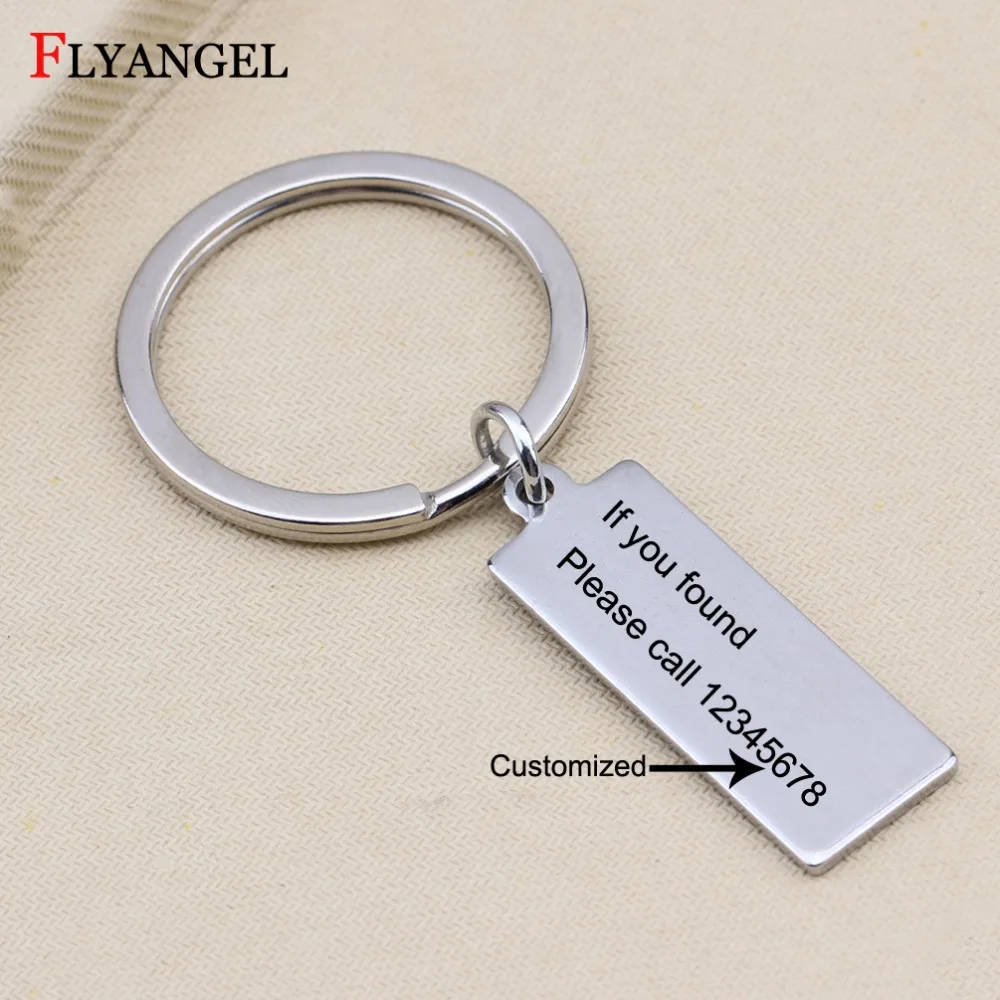 Customized Anti-lost Phone Number Car Keychain Pendant If you found please call Phone Number Keyring Car Bag Door Key Chain
Customized Anti-lost Phone Number Car Keychain Pendant If you found please call Phone Number Keyring Car Bag Door Key Chain