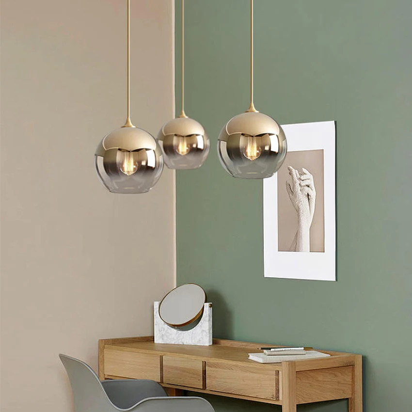 Post-modern Loft Led Pendant Light Glass Ball Pendant Lamp Living Room Restaurant Kitchen Fixtures Luminaire Suspension Lighting
Post-modern Loft Led Pendant Light Glass Ball Pendant Lamp Living Room Restaurant Kitchen Fixtures Luminaire Suspension Lighting