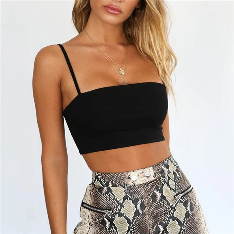 

MIARHB Sexy Crop Tops Women 2019 Summer Workout Sleeveless Fitness Bralette Top Sleeveless Camisole Crochet Croptop Bralet A20