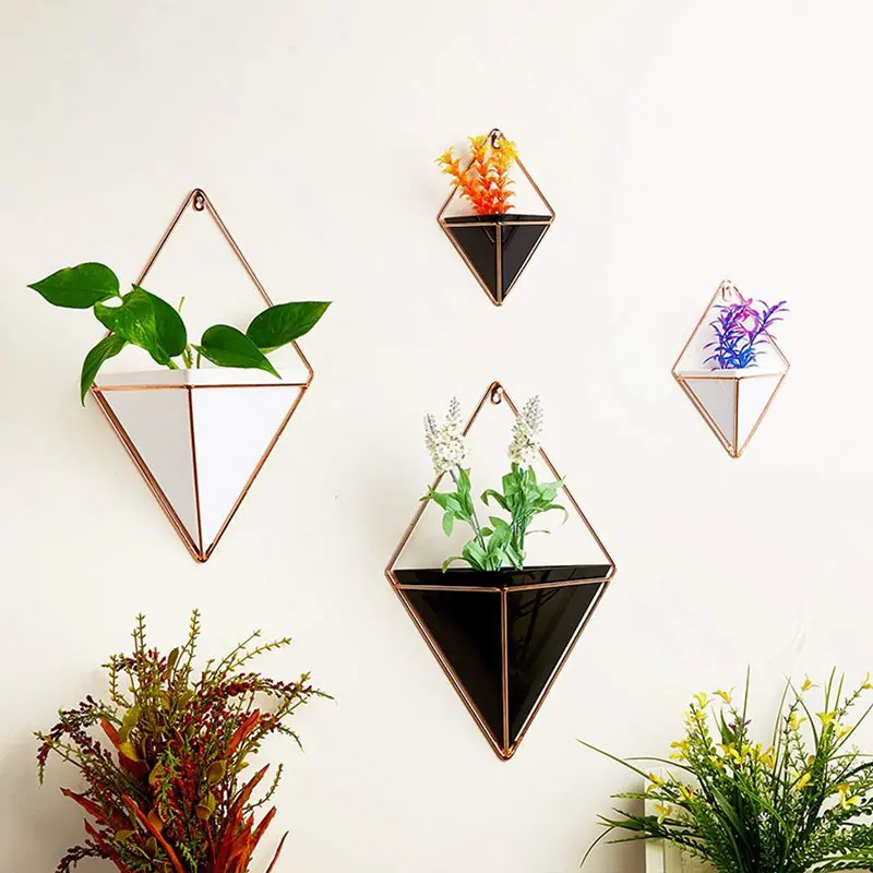 Geometric Iron Succulent Plant Wall Vase Home Office Wall Art Decor Metal Hanging Planter Flowerpot Creative Bonsai Decoration
Geometric Iron Succulent Plant Wall Vase Home Office Wall Art Decor Metal Hanging Planter Flowerpot Creative Bonsai Decoration
